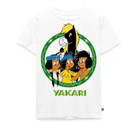 Spreadshirt Yakari avec Ses Amis Et Petit-Tonnerre T Shirt Enfant Premium, 98/104 (2 Ans), Blanc
