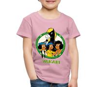 Spreadshirt Yakari avec Ses Amis Et Petit-Tonnerre T-Shirt Premium Enfant, 122/128 (6 Ans), Mauve