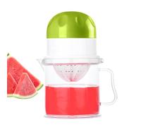 Spreeze manuel : presser avec misurine et passoire | Extracteur de fruits portable à main, verre transparent 450 ml sans pulpe pour l'université de voyages à domicile Lima Guava Gugranate