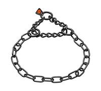 Sprenger Collier pour chien avec chaîne de traction de 3 mm - En acier inoxydable - Pour races de chiens à poils courts et longs - Jusqu'à 55 kg - 60 cm - Noir