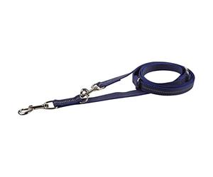 Sprenger Laisse Laisse réglable Triple Bleu Caoutchouc 2,3 m Chien