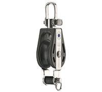 Sprenger Poulie S roulement à aiguilles 1 réa avec ringot et émerillon pour cordage 8 mm