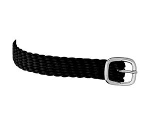 SPRENGER Sangle d'éperon - 45 cm, Perlon, Noir/Argent, 45 cm, Perlon