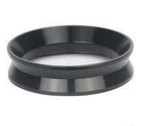 Spresso Bague de dosage en aluminium pour porte-filtre expresso, distributeur de marc de café, compatible avec les tailles de 51 mm, 53 mm, 58 mm, léger, noir et blanc, nettoyage pour barista (53 mm