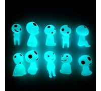 Sprießen 10 Pièces Figurines Elfes des Arbres Lumineux Figurine de Princesse Mononoke Mini décoration de Jardin Lumineux Décoration Micro Paysage pour Décorer Pots de Fleurs, à l'intérieur