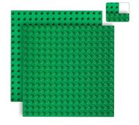 Sprießen Plaque de construction compatible avec Lego Duplo, 25 x 25 cm, bases classiques pour construire, briques de construction, bases de blocs de construction compatibles