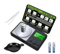 Sprifityy Balance de Précision, balance milligramme haute précision 50g/0,001g, avec Affichage à LCD, pour peser les poudres, bijoux, médicaments, avec poids étalon, pinces, plateau et pelle