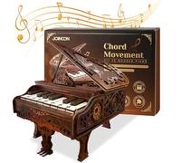 Sprifityy Puzzle 3D en Bois pour Adultes, kit de modèle de Piano jouable, Puzzle d'architecture 3D, décoration d'intérieur, boîte à Musique en Bois, Convient pour Les Amis, Les Anniversaires, Noël