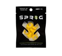 Sprig Dispositif de gestion des câbles pour caméras cinéma (6-Pack, 6-Pack, 1/4"-20, Jaune)