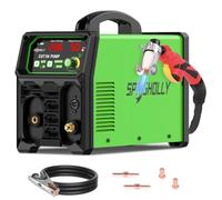 SPRIGHOLLY Découpeur plasma avec compresseur intégré - 50A IGBT 230V numérique - Modes de coupe 2T/4T - Allumage HF - Coupe nette 8 mm, max. 12 mm - Pour le bricolage à domicile