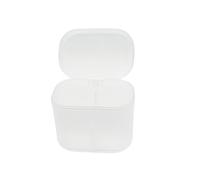 Sprigold Boîte de rangement transparente de grande capacité pour cotons/cotons-tiges en polypropylène, beau design, polyvalent, résistant à l'humidité et à la poussière (Household Storage Box)