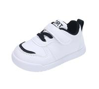 Spring And Summer Children And Infants Toddler Shoes Boys And Girls Floor Sports Flat Soles Light And Comfortable Solid Color Hook Loop chaussons kawaii (Black, 27 Little Child)