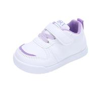 Spring and Summer Children and Infants Toddler Shoes Boys and Girls Floor Sports Flat Soles Light and Comfortable Solid Color Hook Loop Chaussons Kawaii (Purple, 23.5 Infant)