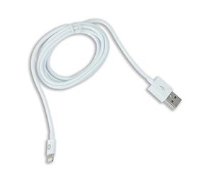 Spring Cable Rond Charge & Sync 2.4A USB/Lightning 1M Blanc