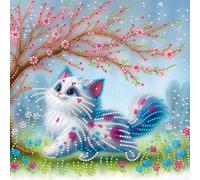 Spring Cat DIY Foret de diamant à faire soi-même Forme spéciale Décoration