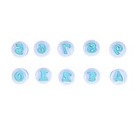 Spring Cookie Stamp Form | 26 Non - BPA Embossing Tools for Biscuits/Fondant/Chocolate | One - Click Pattern DIY Decorating Kit (Number)