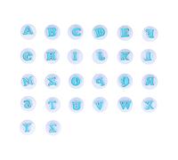 Spring Cookie Stamp Form | 26 Non - BPA Embossing Tools for Biscuits/Fondant/Chocolate | One - Click Pattern DIY Decorating Kit (26 capital letters)