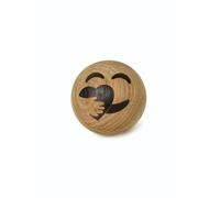 Spring Copenhagen Care - Boule Emoji en Bois | Figurine en Bois | Diamètre 7 cm | Décoration de la Maison | Bijoux de Chambre d'enfant | Bois (chêne FSC) | Collection Spring Emotions | Design de