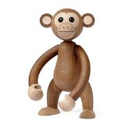 Spring Copenhagen Jolly - Figurine en bois de singe amusante - Bois de chêne FSC et érable - 10,8 x 4,2 x 5,8 cm - Bijou pour chambre d'enfant - Collection de figurines en bois - Design de Chresten