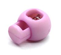 Spring Cord Lock Toggle Stopper Single Hole End Round Fastener Buttons Slider Adjustable Elastic Drawstring Rope Lock for Backpack Shoelace Sportswear Outdoor Gear Plastic 22mm (Light Purple)
