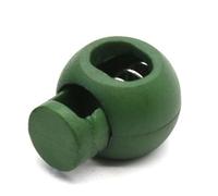 Spring Cord Lock Toggle Stopper Single Hole End Round Fastener Buttons Slider Adjustable Elastic Drawstring Rope Lock for Backpack Shoelace Sportswear Outdoor Gear Plastic 22mm (Army Green)