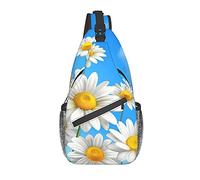 Spring Daisy Flowers Crossbody Chest Bag, Sac à bandoulière, Sac à dos de randonnée en plein air de week-end, Convient aux hommes et aux femmes