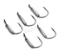 Spring Dough Bait Tackle Braided Stainless Catfish Bait Circle Octopus Fishing Holder Hooks Strong Durable for Catfish Trout Pack of 40 (8#,60pcs)