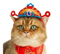 Spring Festival Pet Supplies, Pet Dress-Up Accessories, Festive Pet Hat, New Year Pet Accessories, Kitten Lucky Hat, Spring Festival Pet Hat, New Year Cat Hat, Holiday Pet Dress-Up, Pet New Year