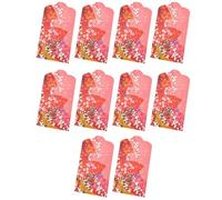 Spring Festival Red Envelope | 12 x 8 cm Polyvalent Japanese Style Cash Envelopes,Handcrafted Authenticity Chinese New Year Red Packet For New Year, Weddings, Christmas, Graduation