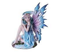 Spring Flower Fairy and Dragon Mystical Statue Figurine Mushroom Meadow Princess