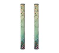 Spring Forest Lot de 2 couvre-poignées de porte de réfrigérateur, motif fleurs sauvages pour réfrigérateur, micro-ondes, cuisinière, four, lave-vaisselle
