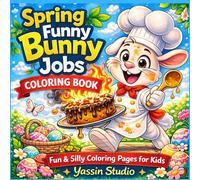 Spring Funny Bunny Jobs: A Silly Easter Bunny Coloring Book for Kids Ages 3-8 | Cute Spring Animals, Funny Jobs, and Easy Coloring Pages