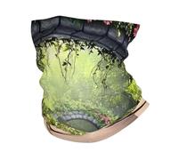 Spring Garden Bridge And Blooming Flowers Printed Headband, Men And Women Towel Multifonctionnel Sports Mask
