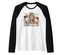 Spring Gnomes with Colorful Easter Egg Decor Happy Easter Manche Raglan