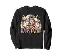 Spring Gnomes with Colorful Easter Egg Decor Happy Easter Sweatshirt
