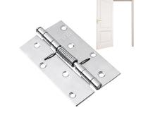 Spring Hinge - Auto Door Closer Hinge, Strong Load Bearing Interior Hardware, Adjustable Spring Loaded Mechanism for Smooth Movement | Wooden Doors Wardrobe Cupboards Bedroom