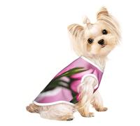 Spring is in The Air Gilet léger imprimé pour chien et chat, chemise sans manches, design en maille respirante pour les promenades et les jeux d'été