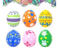 Spring Joy Decor - Easter Inflatable Eggs for Outdoor | Large Ornament Set with Holiday Party Accessory, Home Patio Lawn Porch Decoration, Birthday Gardening Pathway Park Display for Kids Adults
