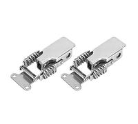 Spring Latch Catch Lock Heavy Duty Indexless Steel 201 Hasp Buckle Fastener Hardware Raccord pour les boîtes à outils 2PCS 2PCS (Acier inoxydable 201 (vendu pour 2pcs))