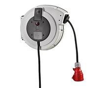 Spring loaded cable reel, electric version, three-phase current, 20 m neoprene-rubber cable