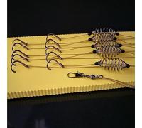 Spring Method Lot de 5 mangeoires de pêche en ligne pour grob Feeder Köder, Käfig, Karpfen Angelgerät, 8 mm