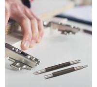 Spring Nail Set Outil, Poinçon à Ongles à Double Tête sans Marteau avec Pointes 1/16" et 1/32", 3500 PSI, Acier au Carbone Traité Thermique Pour Bois/Métal/Gl
