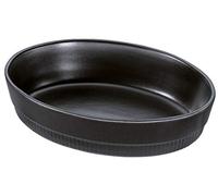 Spring Plat à gratin ovale Chalet 26 cm, noir, céramique