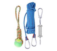 Spring Pole Jouet en corde pour chien - Tracteur interactif, développeur de muscles, jouet à tirer couineur | Multi-usage - Exercices d'entraînement pour animaux de compagnie - Jeu durable pour