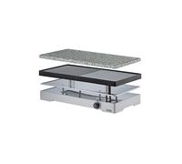 SPRING RACLETTE8 CLASSIC DUO - Raclette avec plaque de grill en aluminium + pierre à griller en granit argent