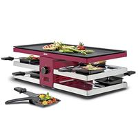 Spring Raclette8 Fun mit Alu-Grillplatte in rot