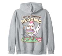 Spring Reading Book Lover Chicken Humor Sweat à Capuche