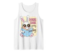 Spring Reading Bunny Book Lover Reader Humor Débardeur