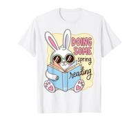 Spring Reading Bunny Book Lover Reader Humor T-Shirt