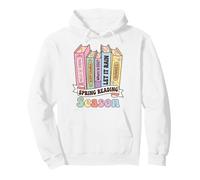 Spring Reading Season Book Lover Retro Reader Sweat à Capuche